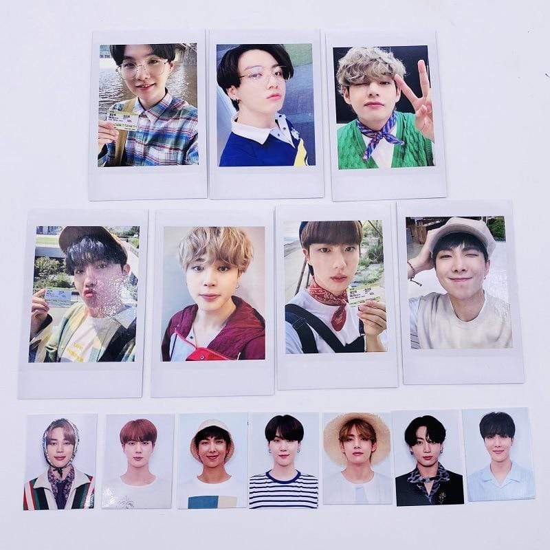 1 Set 2021 KPOP Star Album Photo Card Bangtan Boys Collection Photocard Self LOMO Cards JIMIN SUGAR JIN Fans Gift