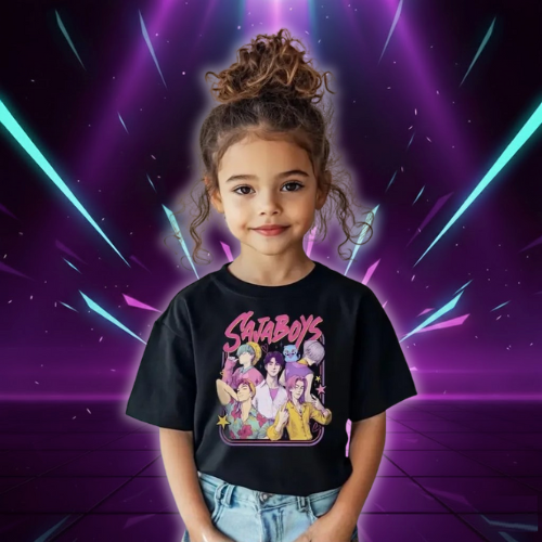 T-shirt KPop Demon Hunters Saja Boys pour Enfant