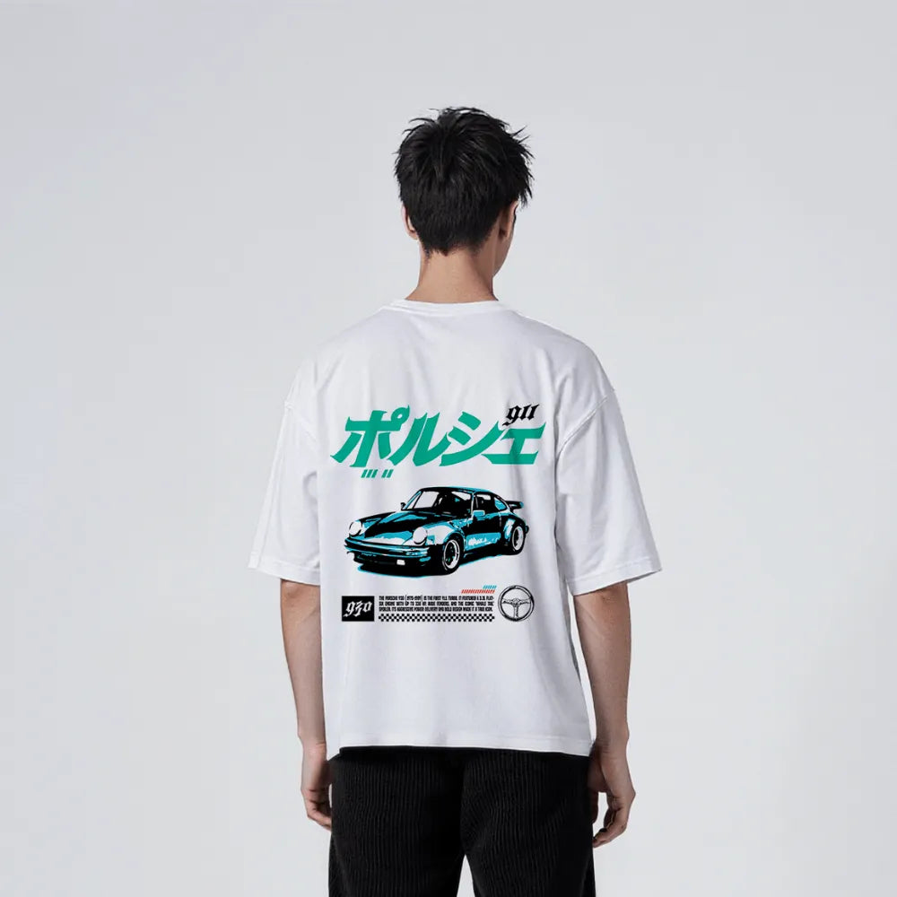 911 - T-shirt japonais oversize