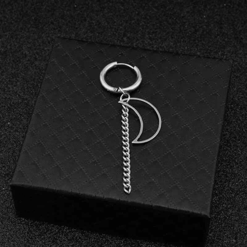 Boucle d'oreilles lunaire