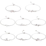 Bracelet ajustable argenté BTS