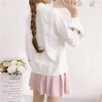 Chemisier Blanc Fraise Kawaii