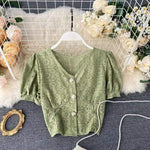 Chemisier Coreen Court à Broderie