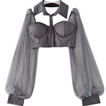 Chemisier Coreen Transparent