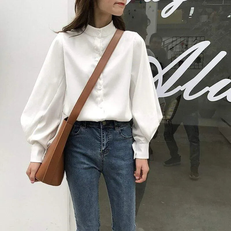 Chemisier Ulzzang Blanc