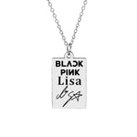 Collier Argenté Blackpink - Lisa