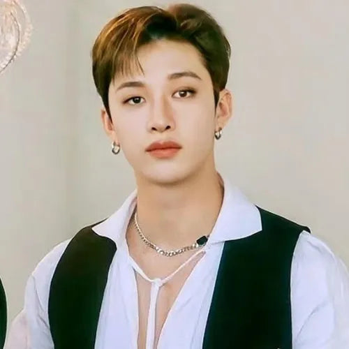 Collier Argenté KPOP Bang Chan - Groupe Stray Kids