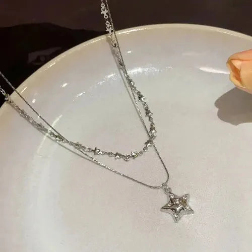 Collier Etoile Argenté LeeKnow - groupe Stray Kids