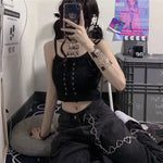 Crop Débardeur à Lacets