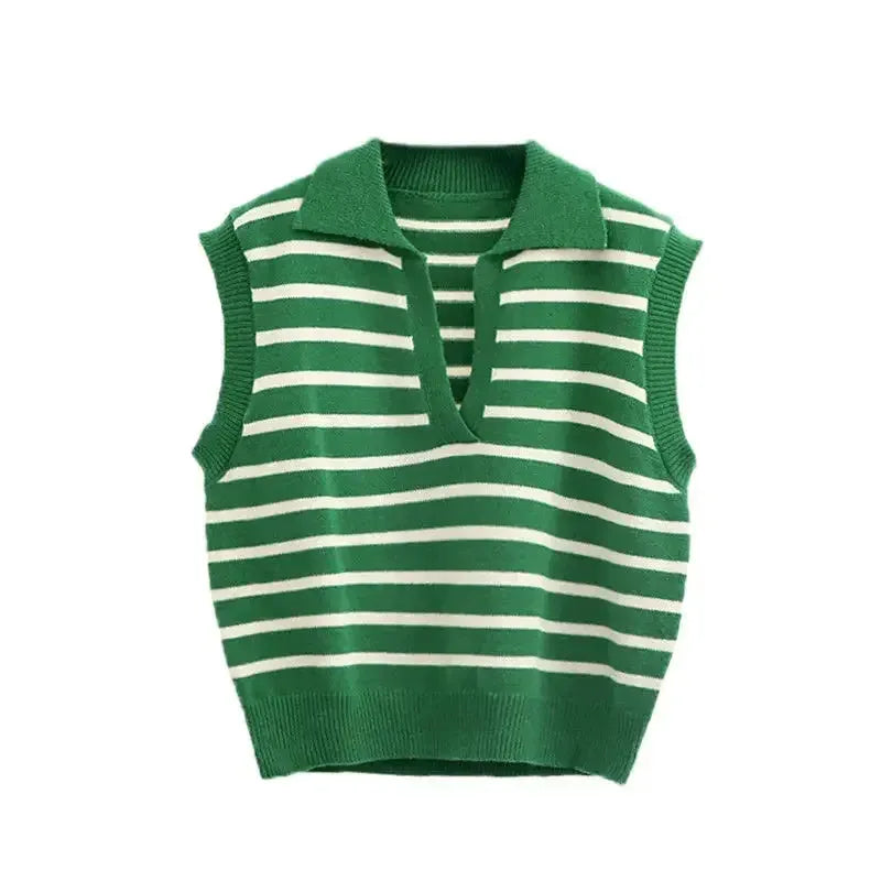 Débardeur Pull à Rayure