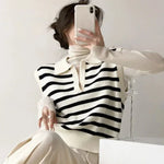 Débardeur Pull à Rayure