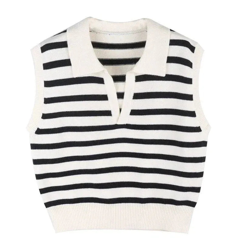 Débardeur Pull à Rayure