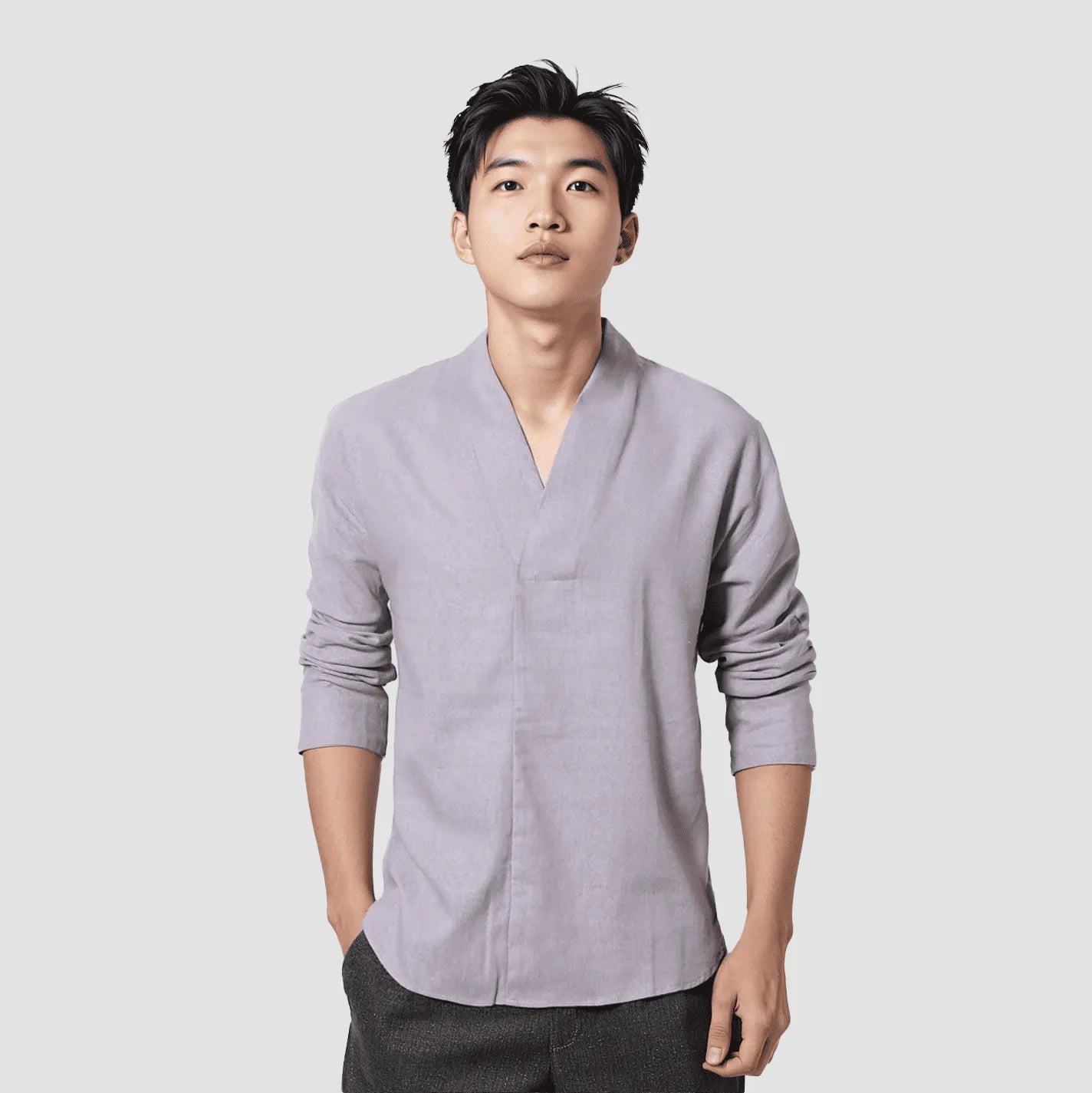 Jun - Chemise à manches longues en lin