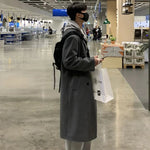 Long Manteau Noir Korean