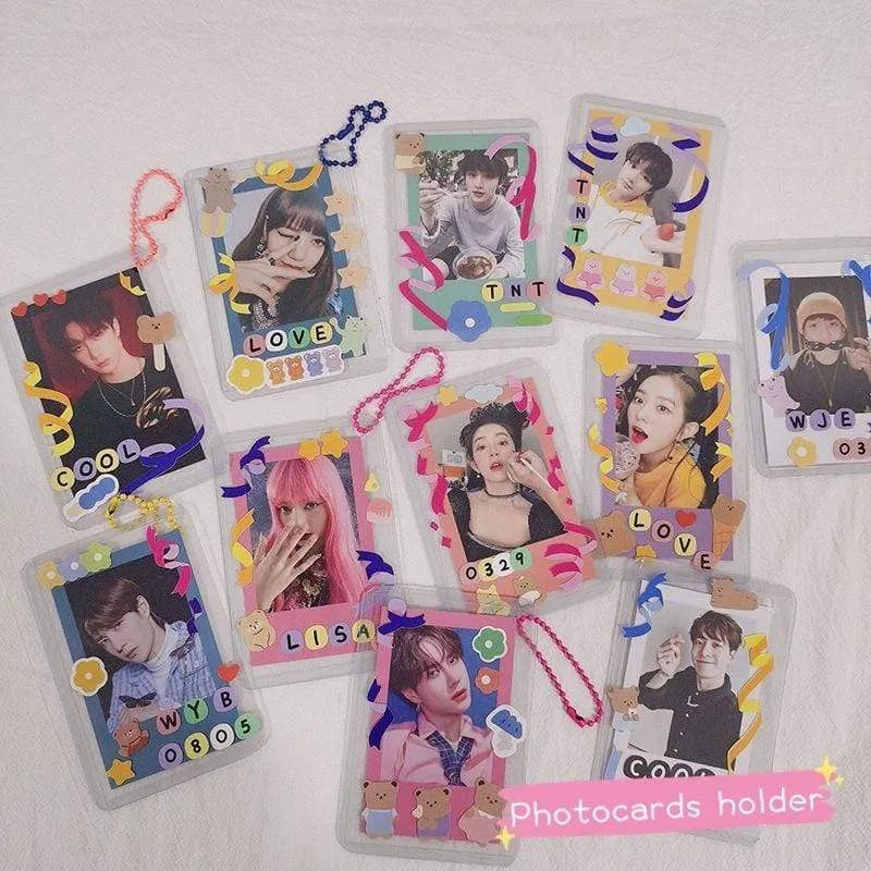 Lot de protege photocard plastique