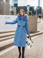 Manteau Coréen Col Fourrure