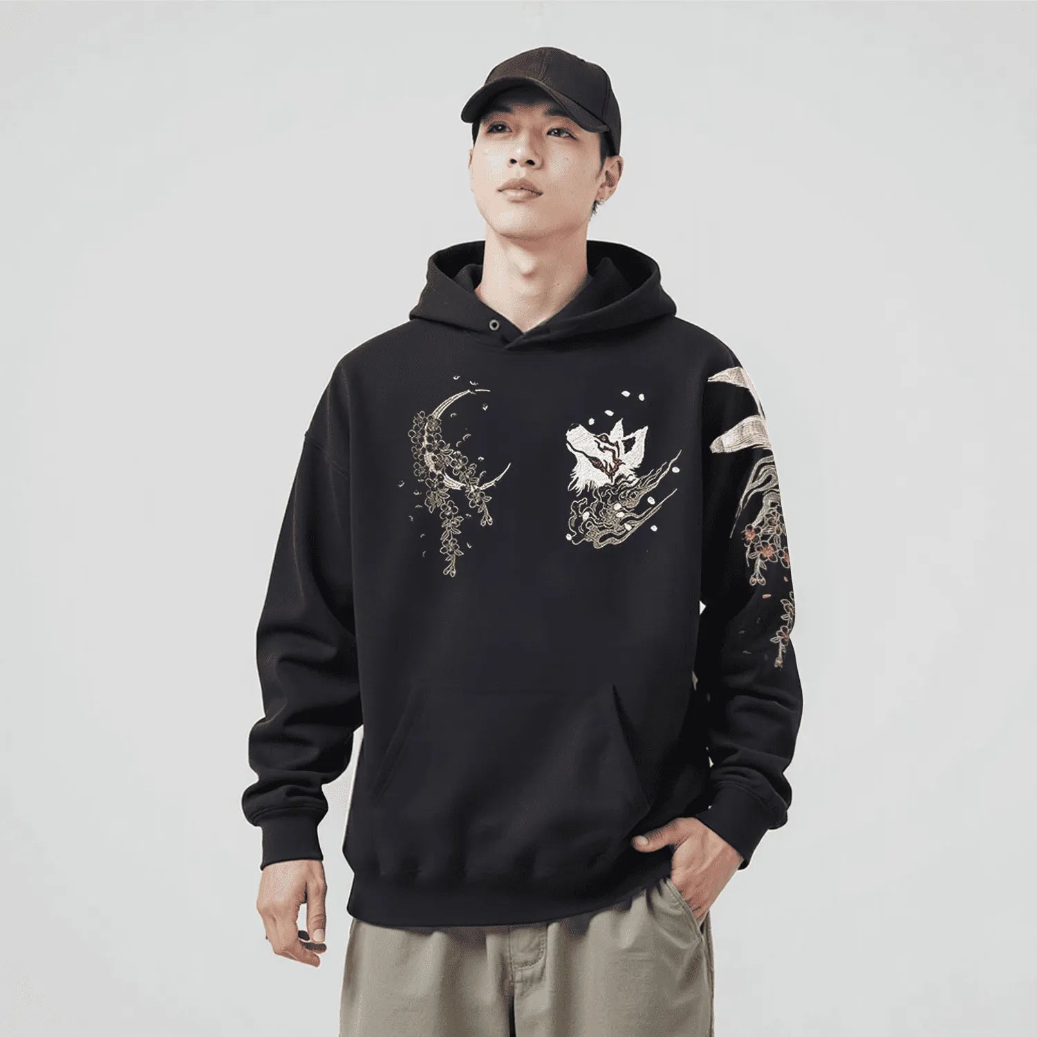 Ookami - Hoodie brodé
