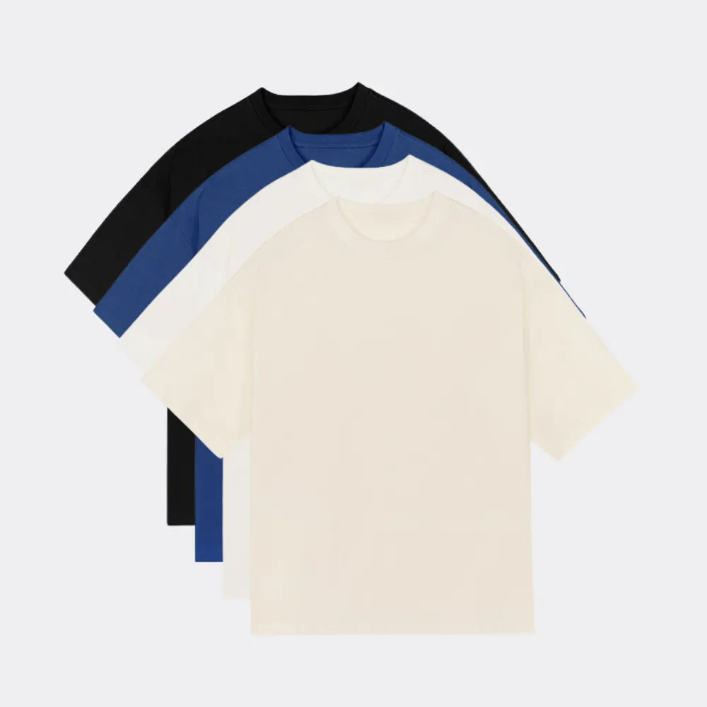 Pack de 4 x Yuki - T-shirt Oversize (300GSM)