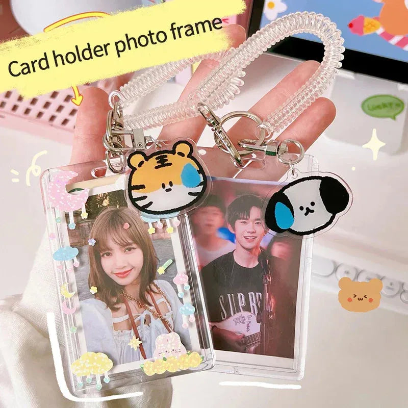 Porte Carte Photo K-pop avec Porte-clé