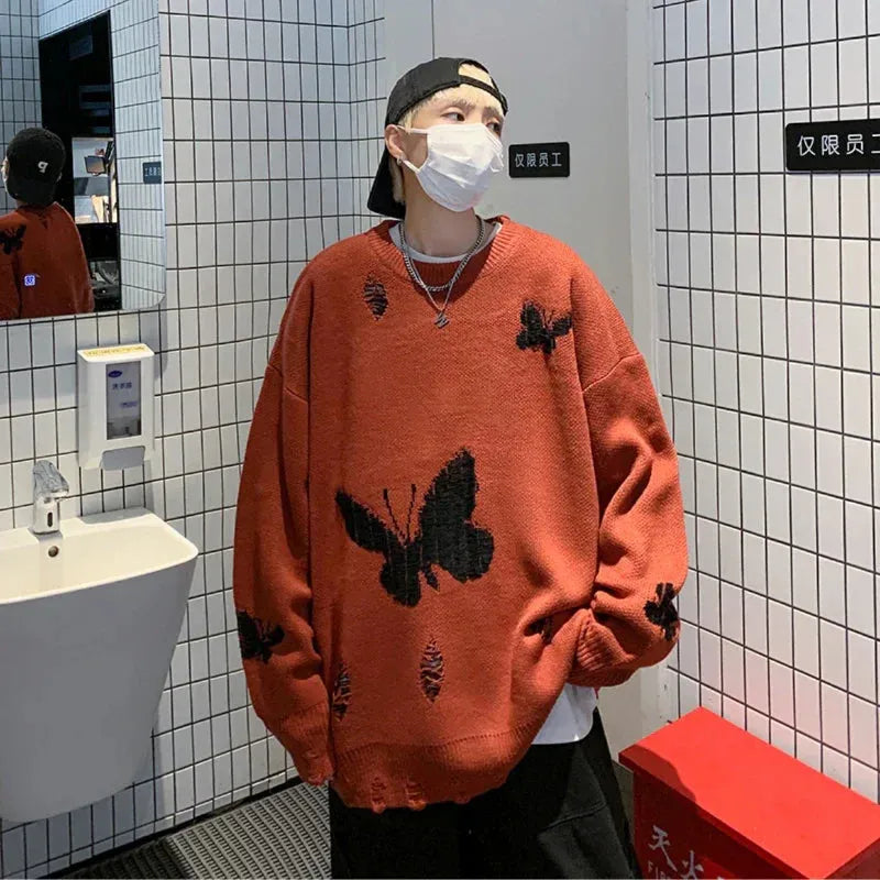 Pull Korean Homme Oversize
