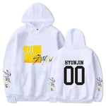 Sweat Stray Kids Blanc- Yellow Weed avec nom