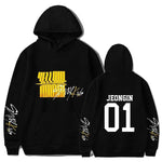 Sweat Stray Kids Noir - Yellow Weed avec nom