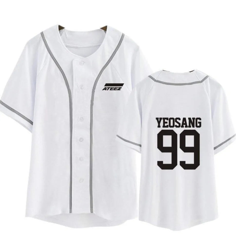 T-Shirt Ateez Cardigan Blanc