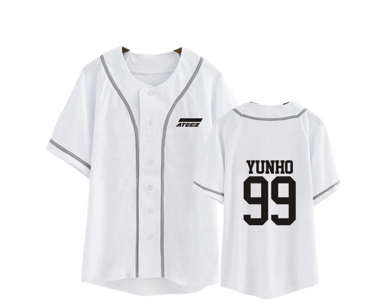 T-Shirt Ateez Cardigan Blanc