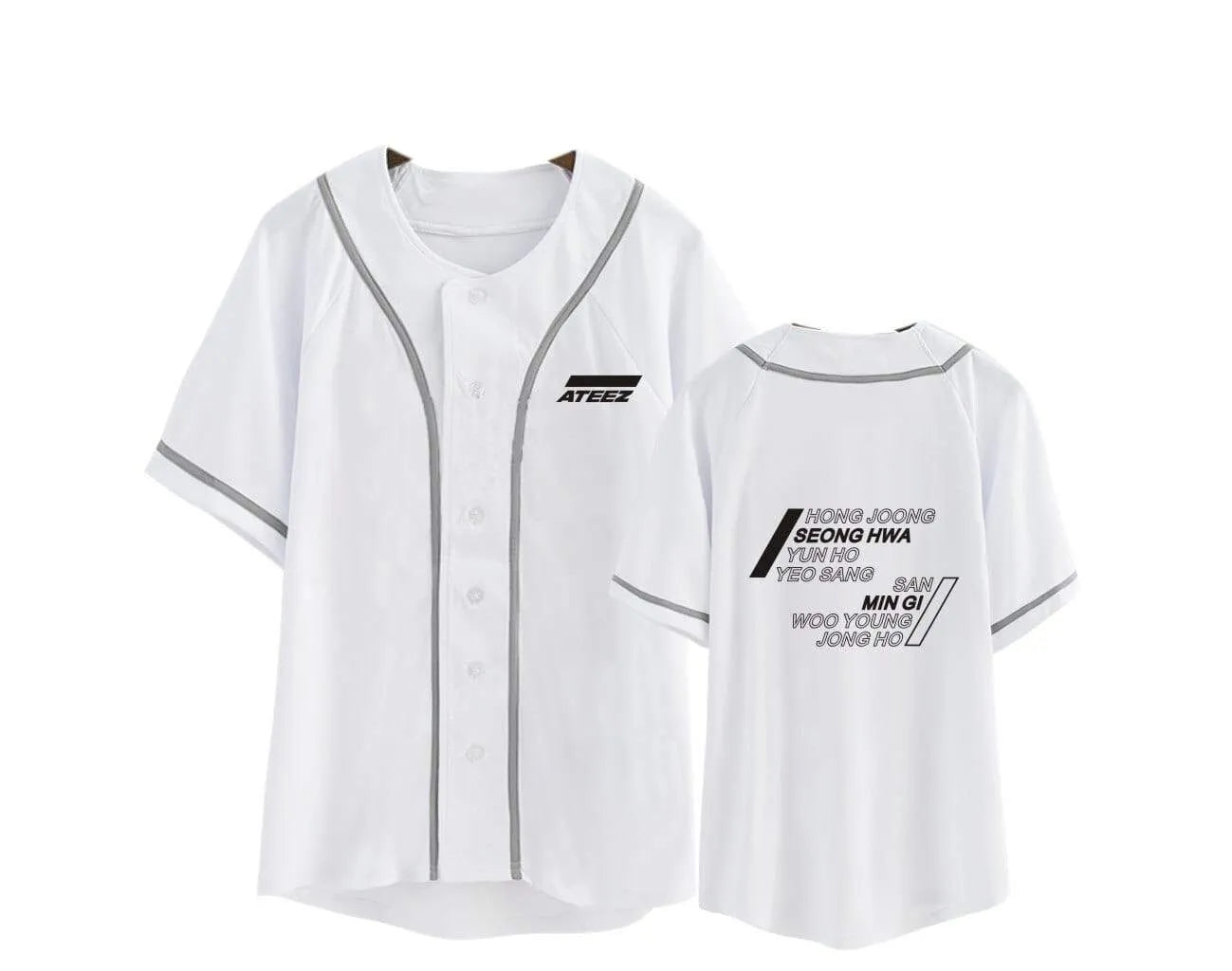 T-Shirt Ateez Cardigan Blanc