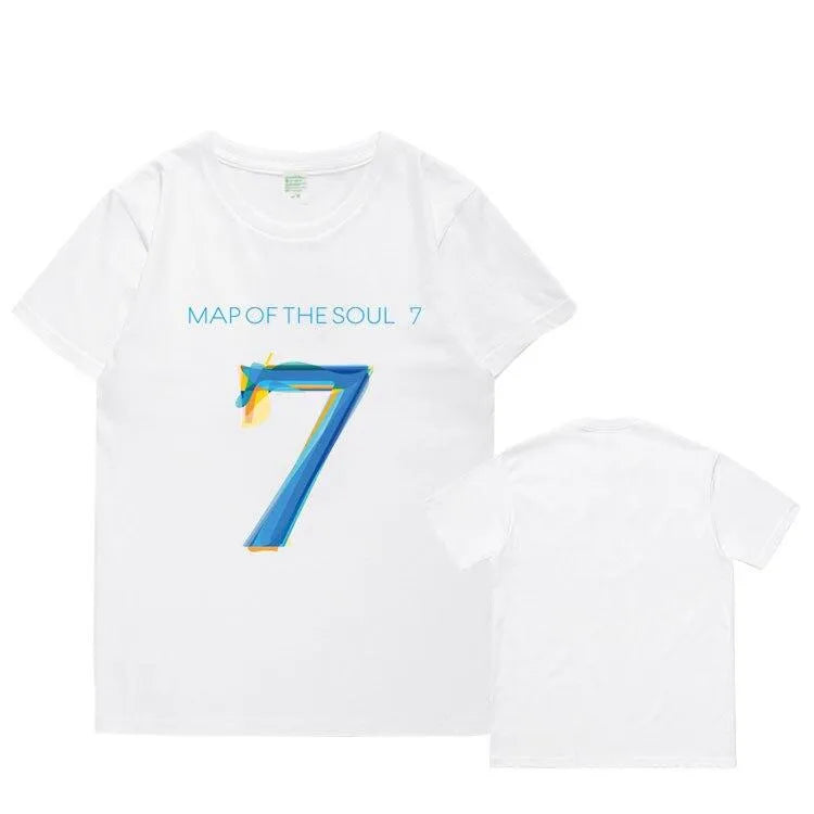 T-Shirt BTS - MOTS7  Blanc