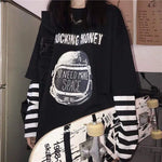 T-Shirt Long Rocking Money