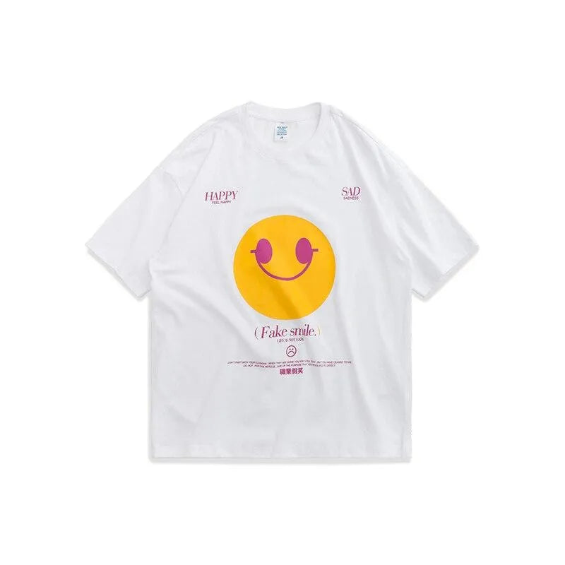 T-Shirt Oversize Fake Smile