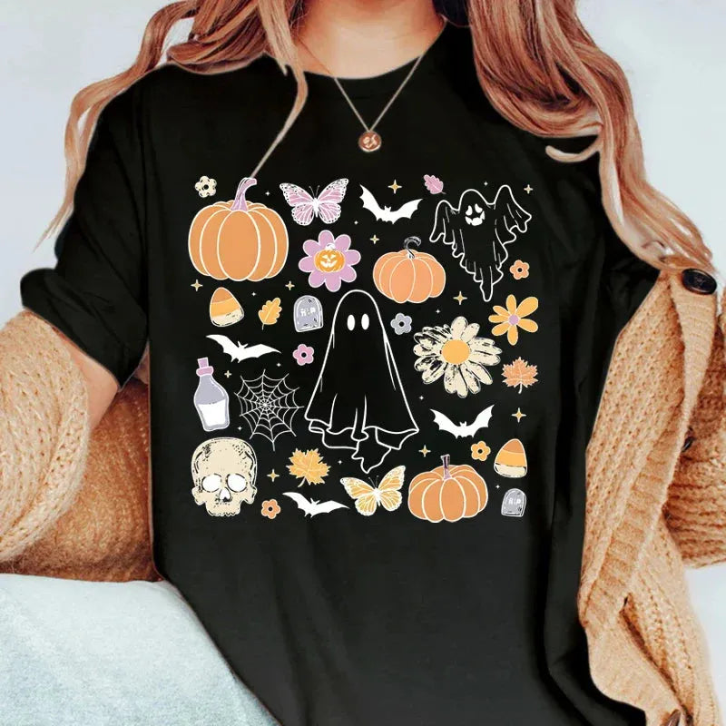 T-shirt Coréen Halloween