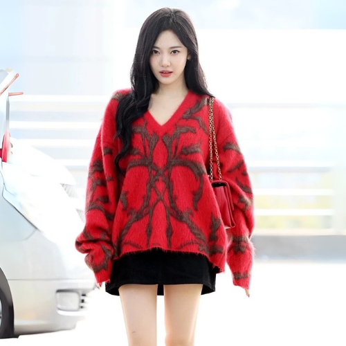 Pull Col V KPOP Ningning – Groupe Aespa