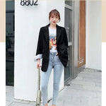 Veste longue noir ulzzang