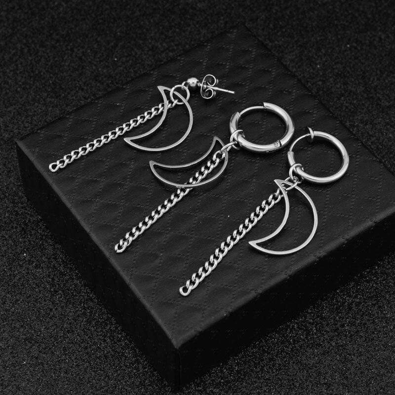 Boucle d'oreilles lunaire