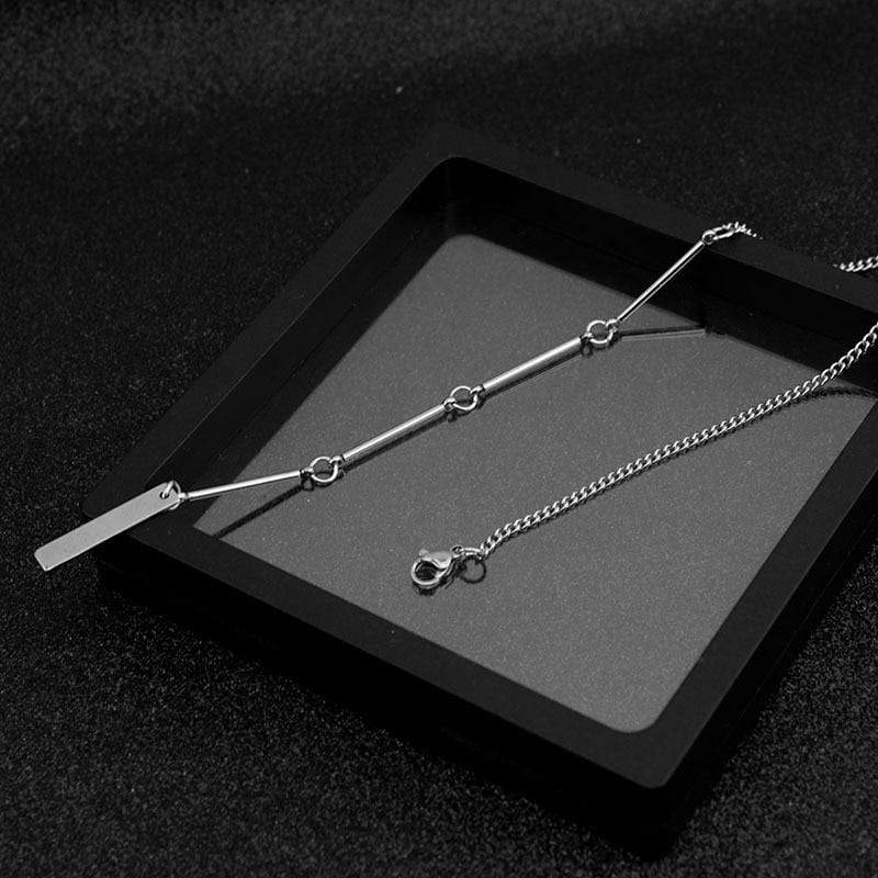 Korea KPOP Punk Stainless Steel Necklace Hip-hop Long Chain Boys Girls Guys Rock Necklaces Titanium Steel Jewelry Gifts
