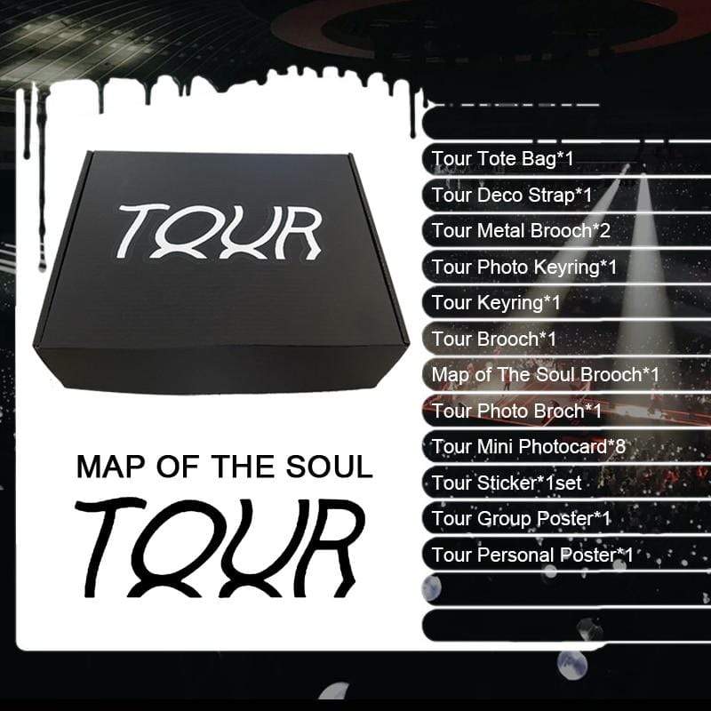 KPOP Bangtan Boys Album Map Of The Soul TOUR Spree Lucky Mystery Gift Box Subscription Box LH002