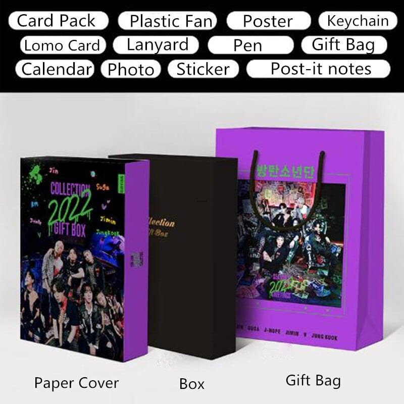Kpop Bangtan Boys Butter 2022 Season Greating Ptd Upscale Lucky Mystery Gift Box Permission To Dance Subscription Box LU8087
