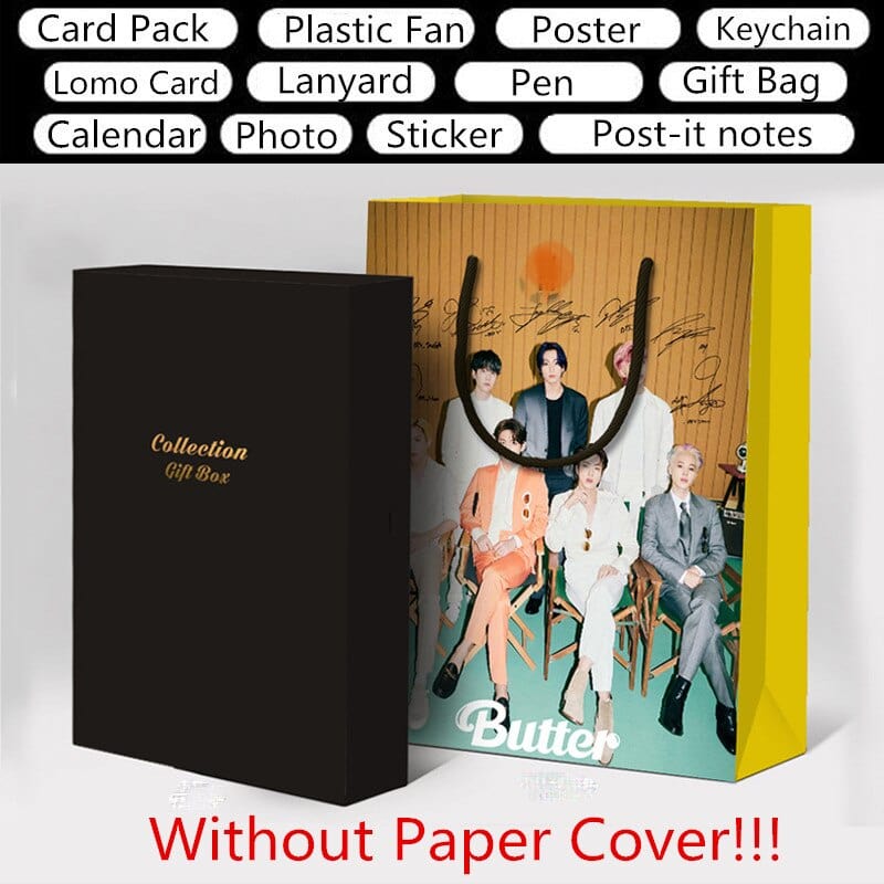 Kpop Bangtan Boys Butter 2022 Season Greating Ptd Upscale Lucky Mystery Gift Box Permission To Dance Subscription Box LU8087