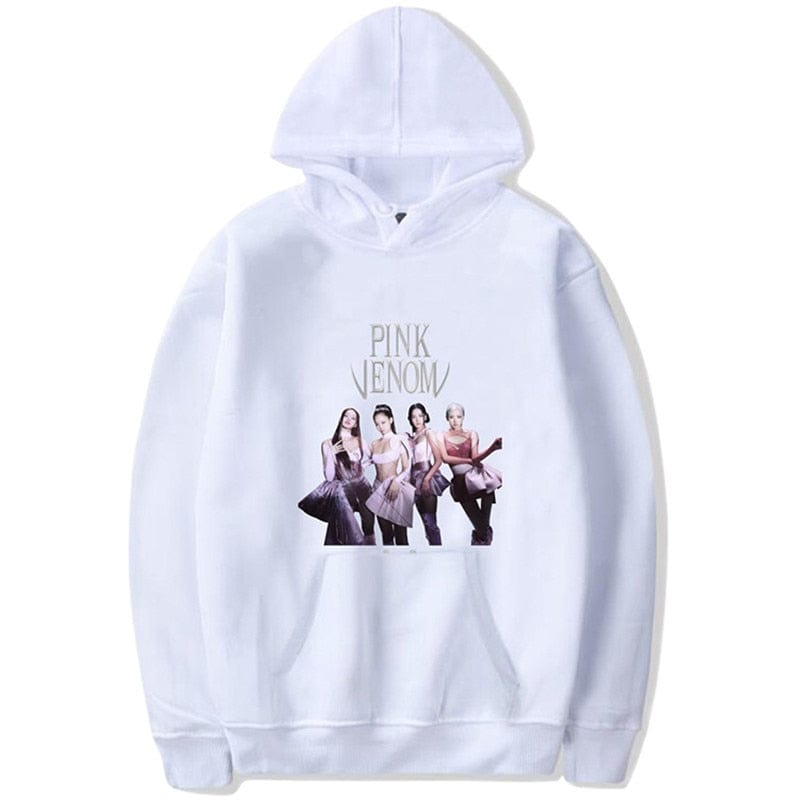 KPOP PINK VENOM BORN PINK WORLD TOUR Hoodie JENNIE ROSÉ JISOO LISA Pullover Coat 2022