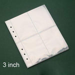 SKYSONIC 3 5 Inch Macaroon Binder Postcards Organizer PVC Photo Album Sticker Cards Storage Holder Loose Leaf bts De Photos